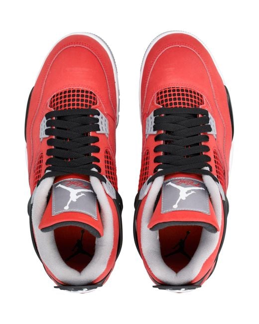 Nike Red Air Jordan 4 'Toro Bravo' Sneakers