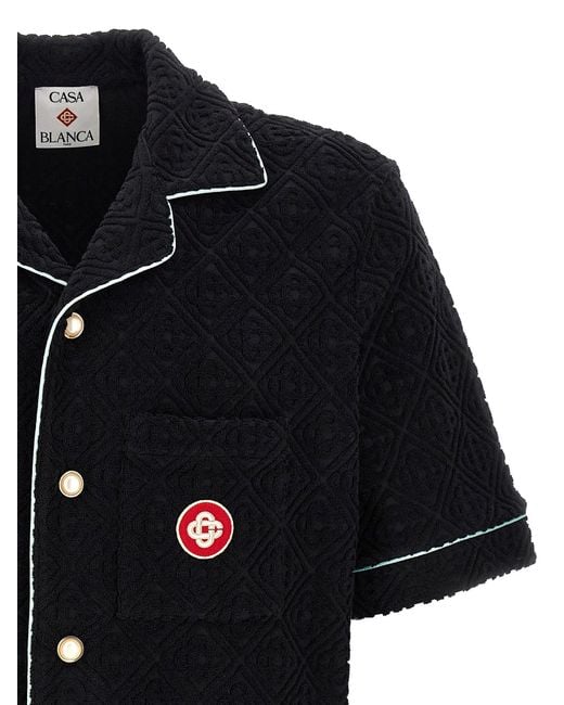 Chemise 'serviette monogramme' Casablanca pour homme en coloris Black