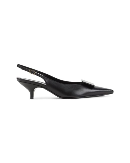 Céline Black Slingback