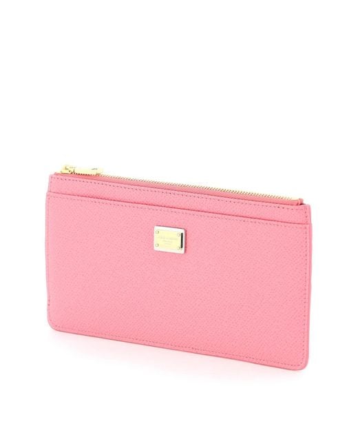 Bolsa Card Supter en Dauphine Banchsin Dolce & Gabbana de color Pink