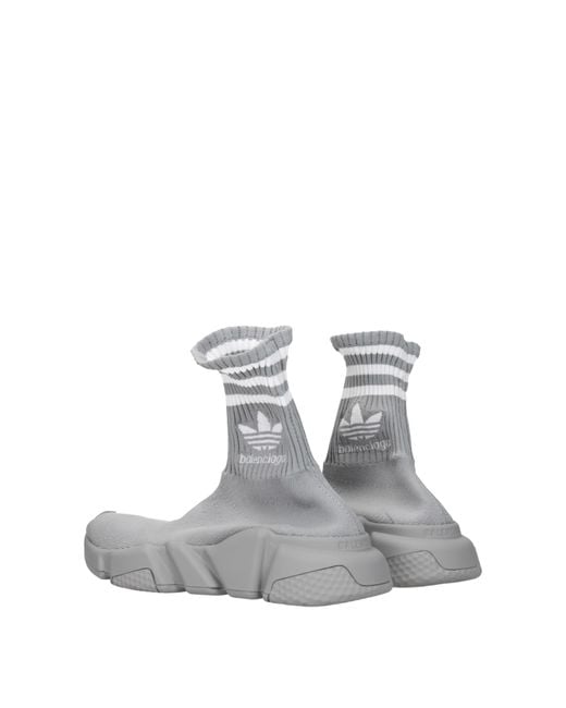 Balenciaga Gray Sneakers Adidas Speed Donna Tessuto Grigio/Bianco