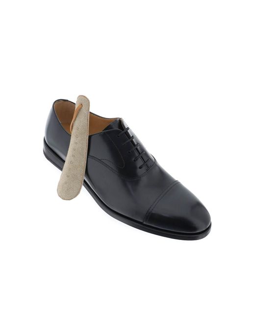 Henderson Black Oxford Lace Up Shoes for men