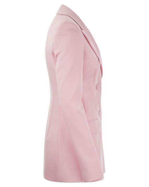 Sportmax Pink Frizzo Scuba Jersey Blazer
