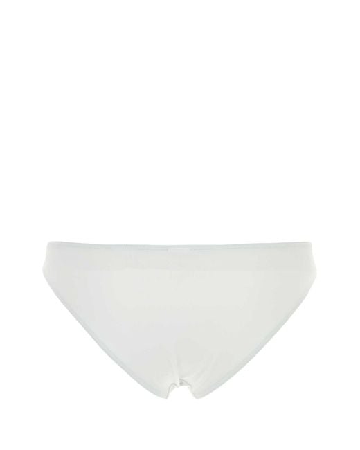 Eres White Stretch Nylon Bikini Bottom