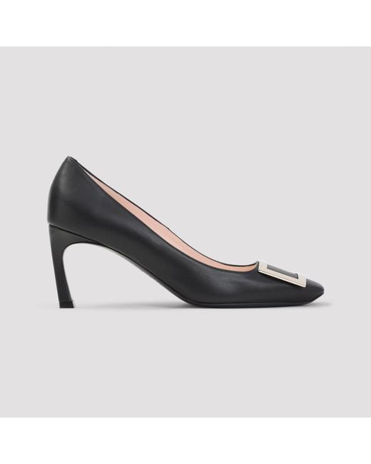 Roger Vivier Black Elegant Belle Pumps With 7Cm Heel