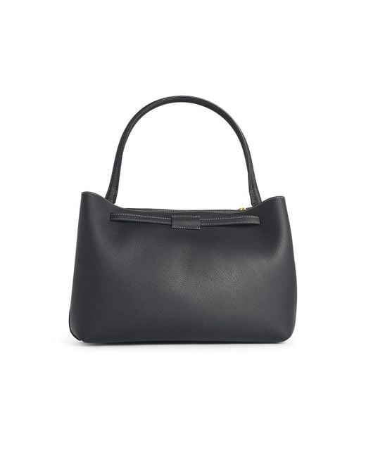 Tod's Black 'Tim' Small Leather Handbag