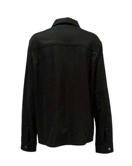 Marco Pescarolo Black Shirt Jacket Uomo for men