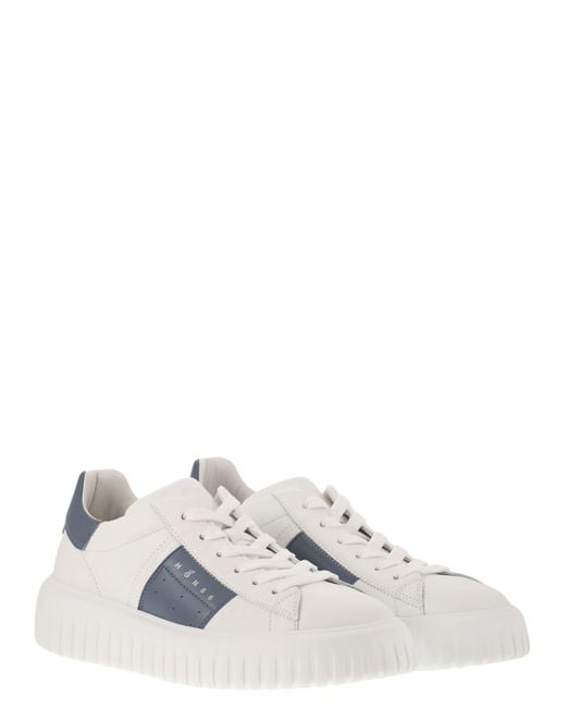 Hogan White Sneakers H-Stripes for men