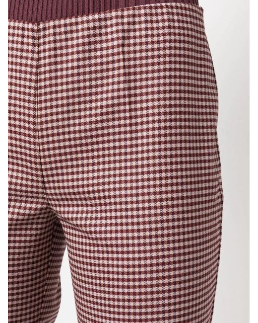 P.A.R.O.S.H. Houndstooth Flared Trousers