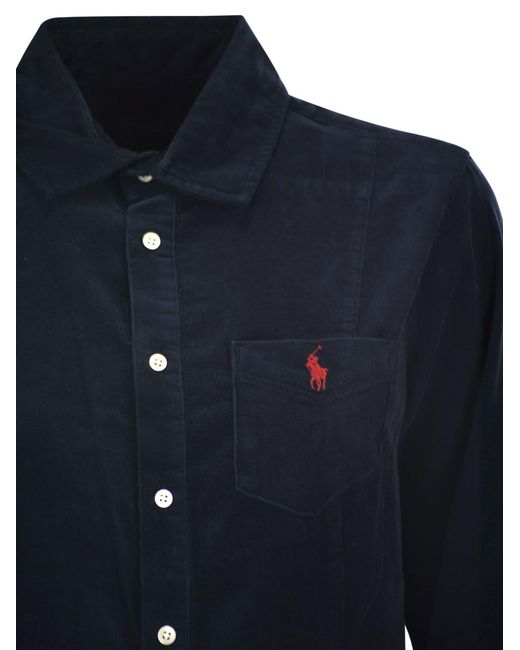 Polo Ralph Lauren Blue A-Line Shirt Dress