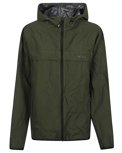 H2O SPORTSWEAR Green Packable Rain Jacket