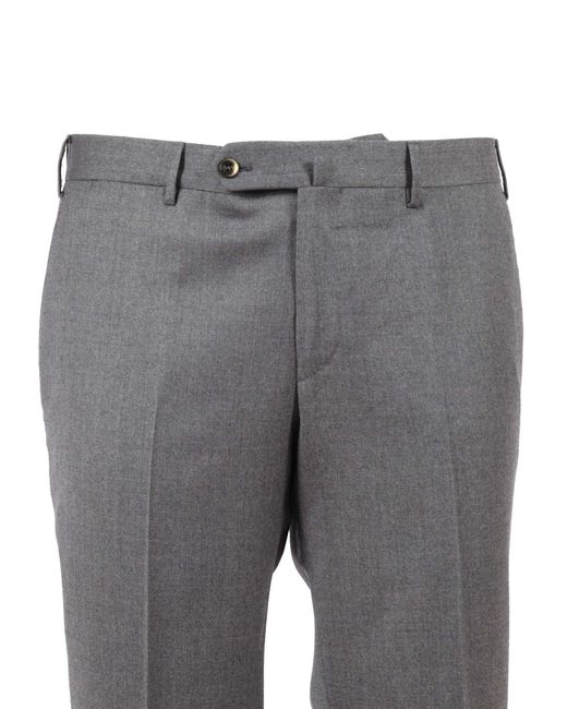 PT01 Gray Slim, Flat Front, Diagonal Pockets, Unfinished