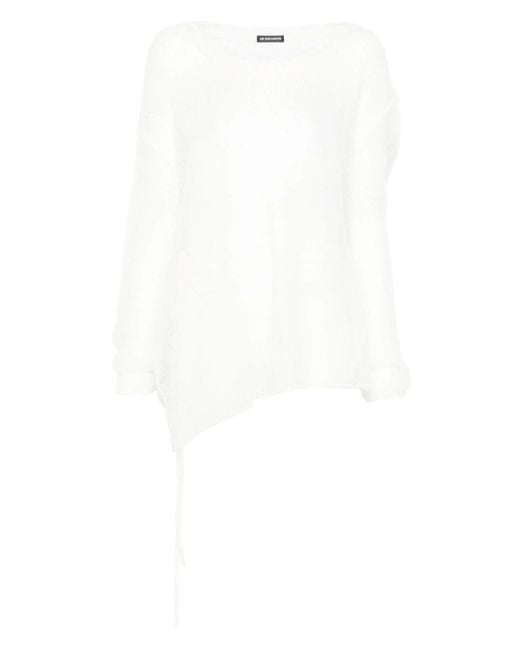 Ann Demeulemeester Opengebreide Trui in het White