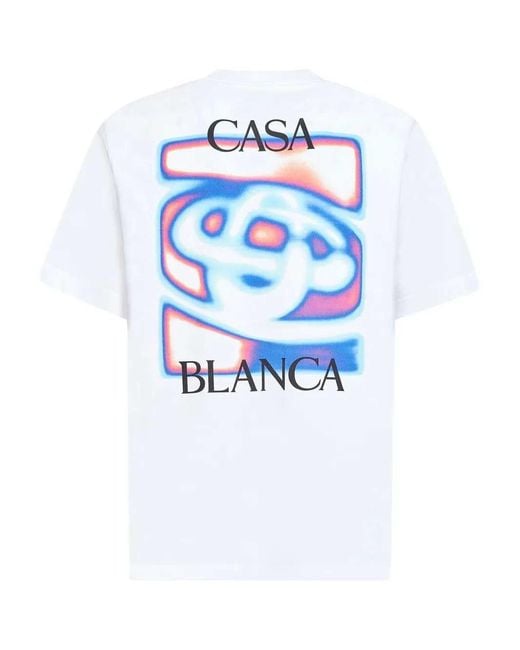 Casablanca White Heat Map Crewneck T Shirt