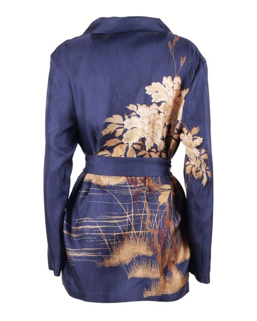 Max Mara Blue Casacca Msetunica