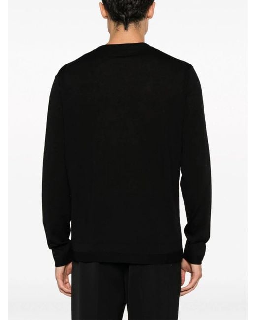 Ballantyne Black R Neck Pullover