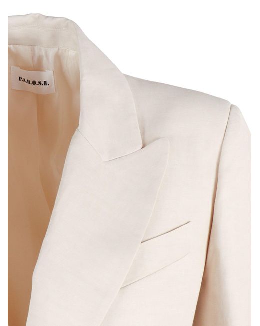 P.A.R.O.S.H. Natural Single Breasted Jacket