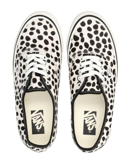 Vans Black Pony Hair With A Dalmatian Print Authentic Premium Shoes