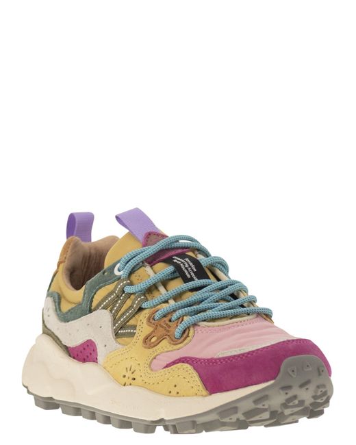 Flower Mountain Green Yamano 3 Sneakers
