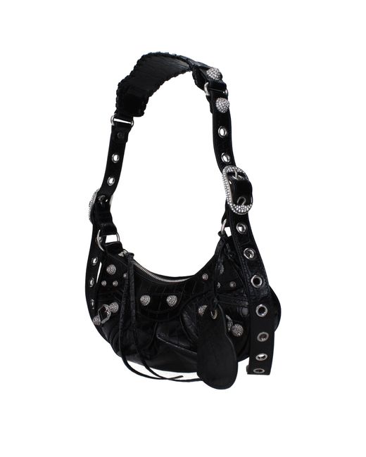 Balenciaga Black Shoulder Bags The Cagole Leather