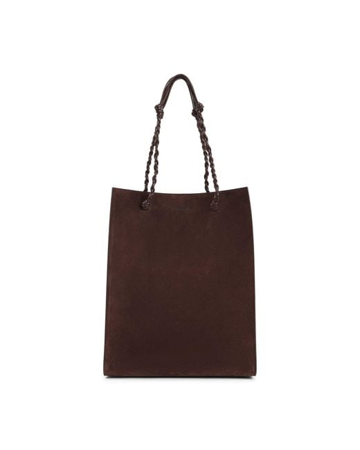 Jil Sander Brown Tangle Tote Bag
