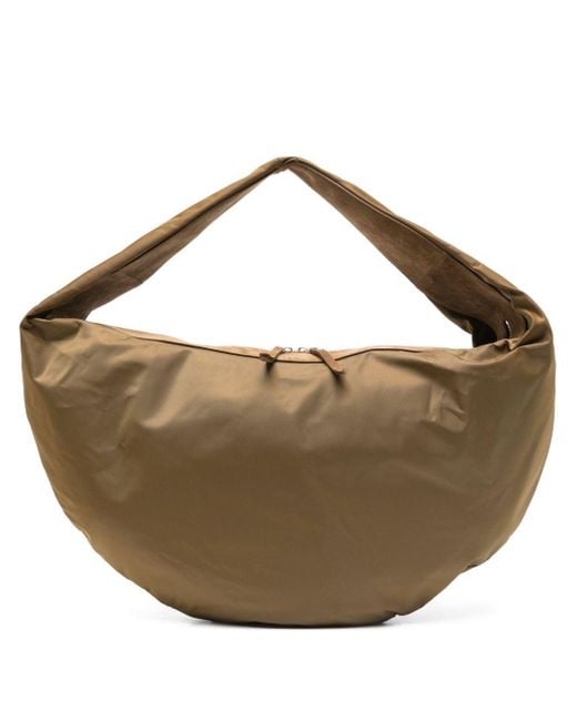 Khaite Olivia Sport Xl Nylon Hobo -tas in het Metallic