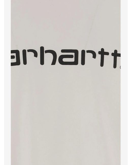 Carhartt Gray S/S Drehbuch T -Shirt übrigens