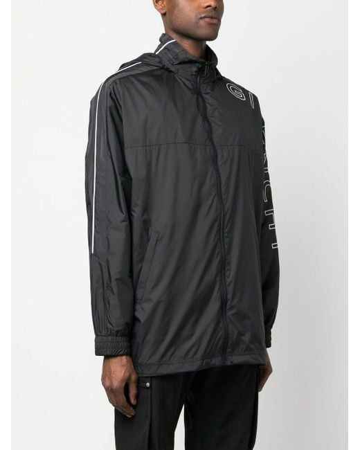 Givenchy Black Logo Full Zip Sweatshirt for men