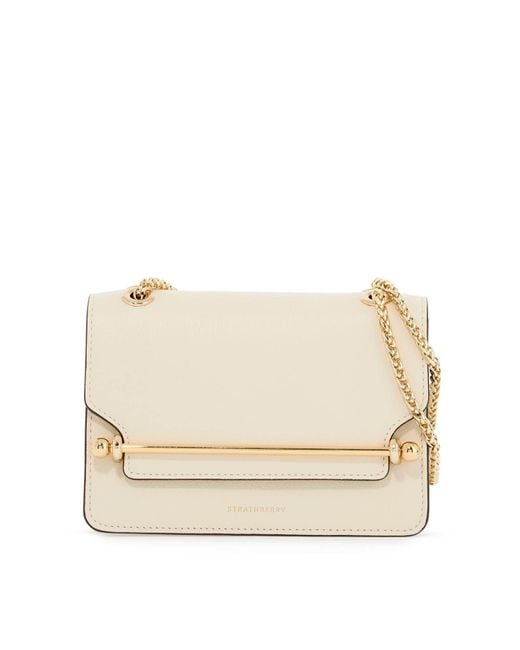 Borsa East/West Mini di Strathberry in Natural