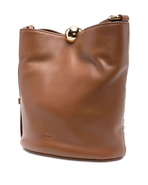 Furla Brown Sfera Soft Mini Bucket