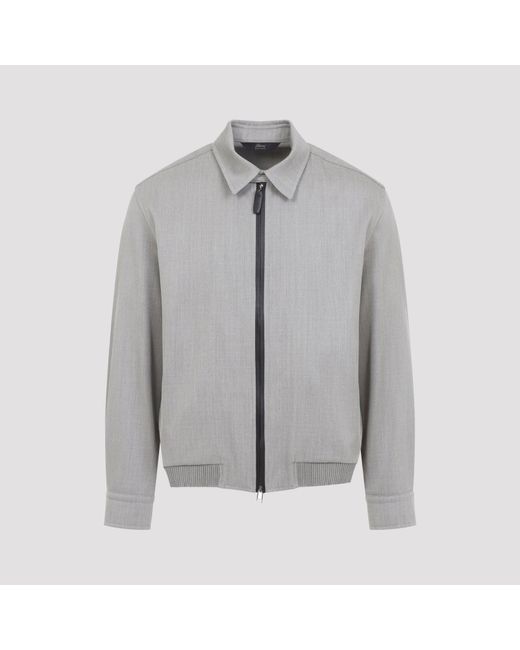 Brioni Blousonjack Met Rits in het Gray