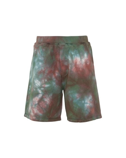 DSquared² Katoenen Dye Shorts in het Gray voor heren