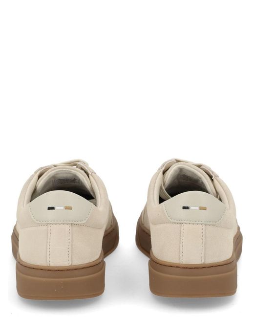 Boss White Leather Sneaker for men