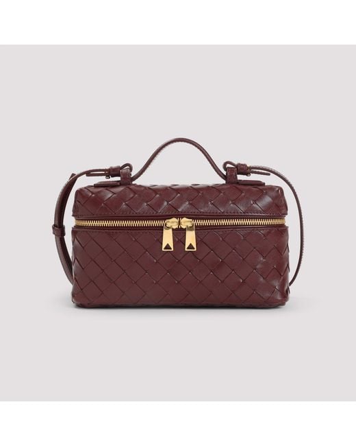 Bottega Veneta Purple Mini Case Handbag