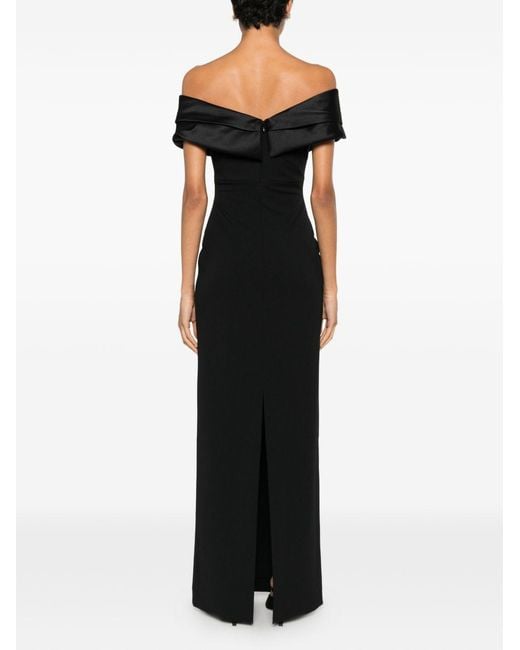 Solace London Black Adele Maxi Dress