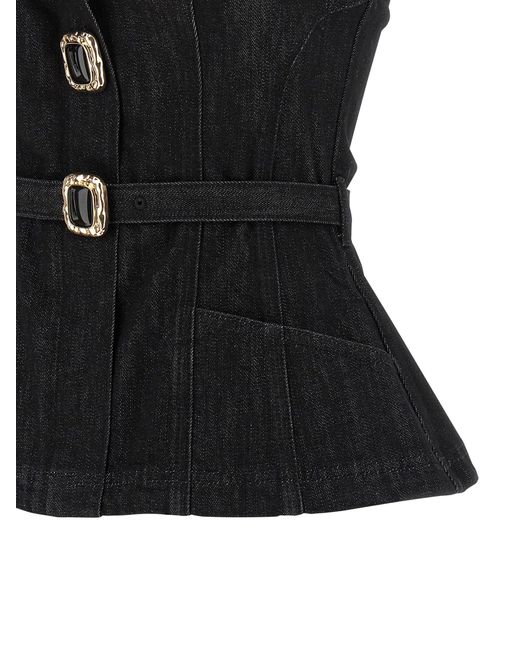 Self-Portrait Zelfportret 'bandeau' Top in het Black