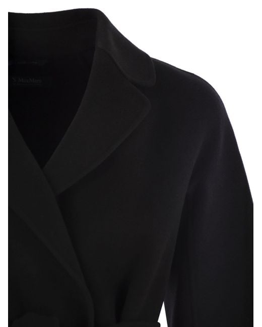 Max Mara Esturia Wollen Jas in het Black