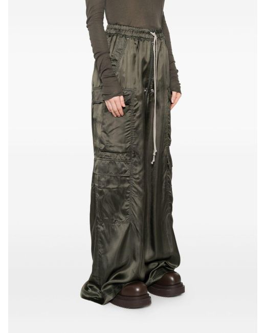 Rick Owens Green Drawstring Trousers