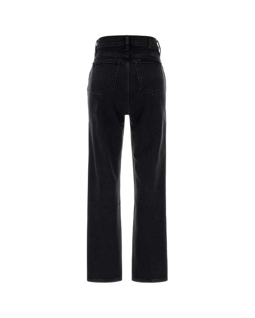 Anine Bing Black Stretch Denim Jane Jeans