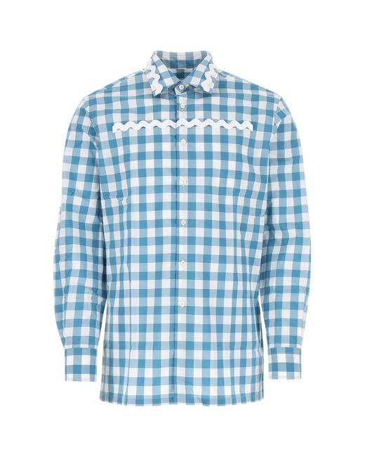 Prada Blue Camicia for men