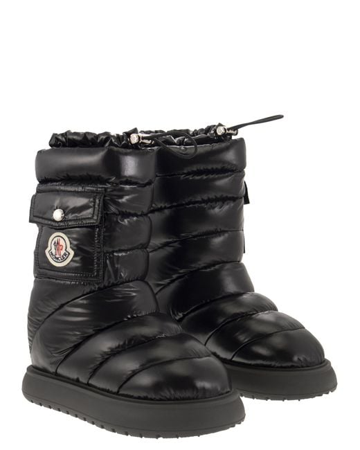 Bottes mi-bottes de poche gaia Moncler en coloris Noir | Lyst