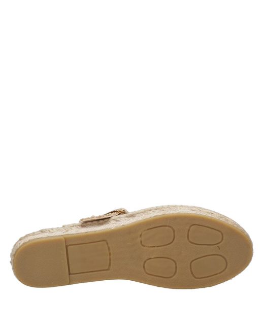 Sandales gris Espadrilles en coloris Natural