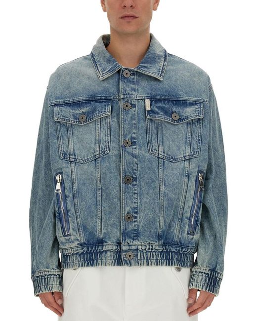 Balmain Denim Jas in het Blue