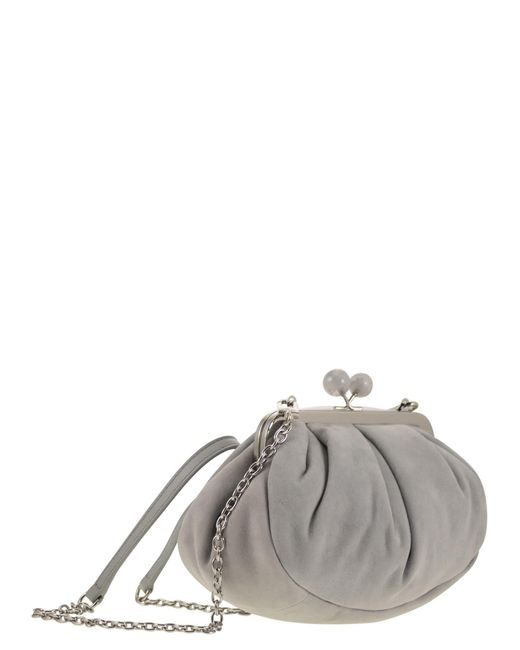 Weekend by Maxmara Valois Pasticcino Tas Klein In Suede in het Gray