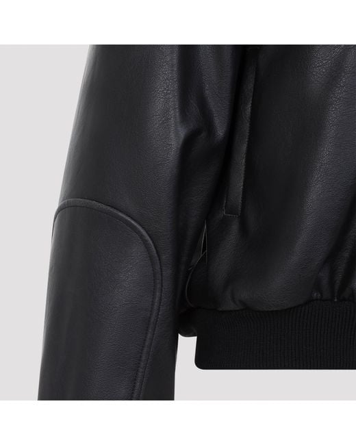 MM6 by Maison Margiela Black Bomber Jacket