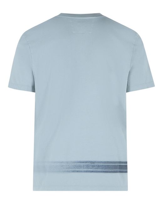 C P Company Blue Light Cotton T Shirt