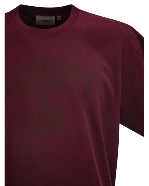 Carhartt Red T-Shirt With Front Print