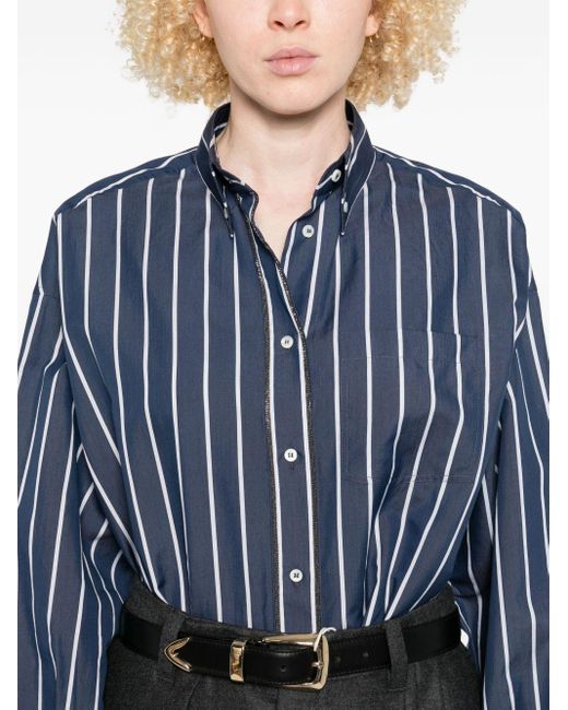 Brunello Cucinelli Shirts in het Blue
