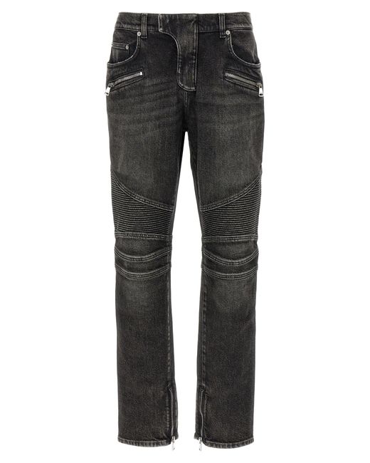 Balmain 'biker' Jeans in het Gray voor heren