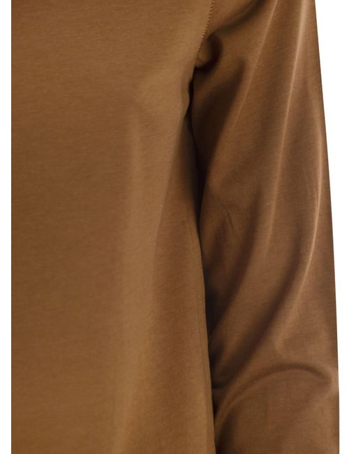 Majestic Brown T-Shirt With 3/4 Sleeves